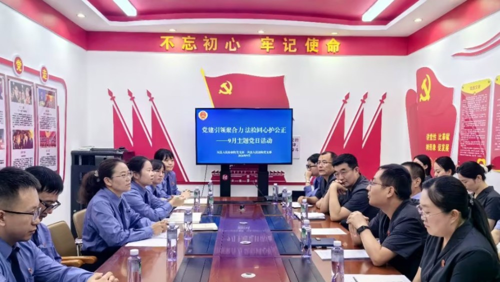 凤县法检两院联合开展主题党日活动
