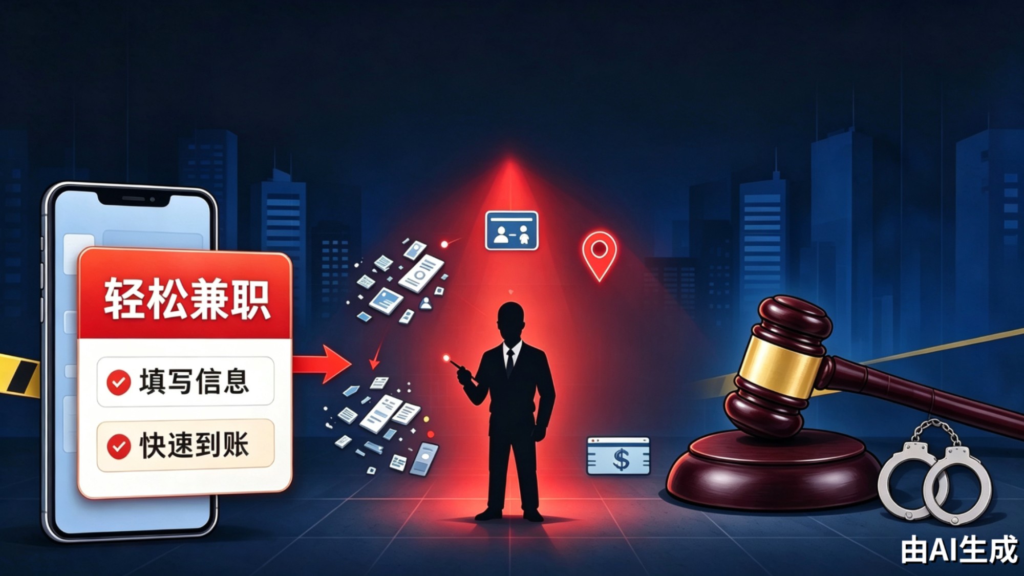 “黑中介”以兼职为名套取售卖个人信息被判刑