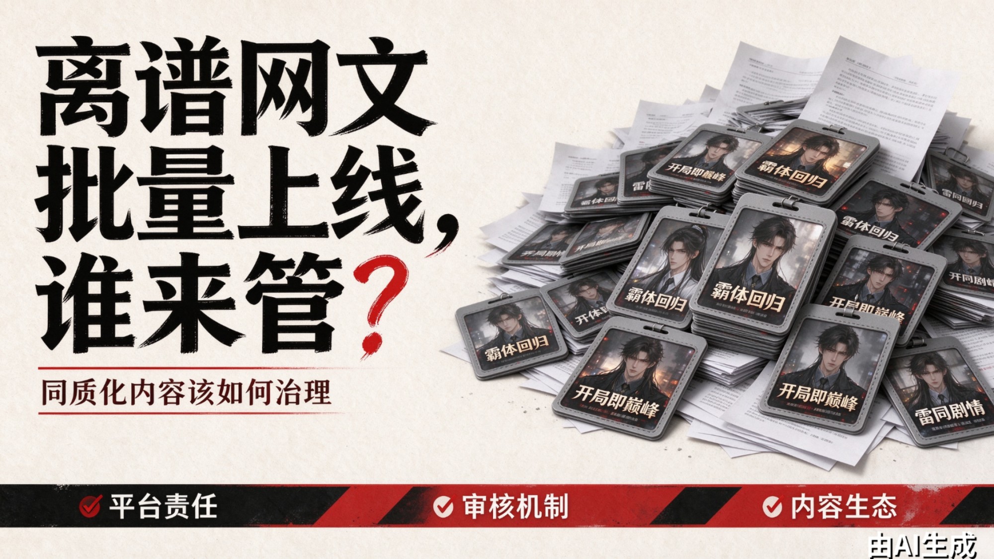离谱网文批量上线，谁来管？