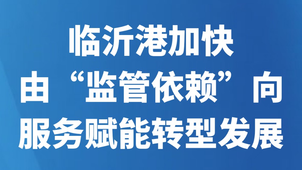 临沂港加快由“监管依赖”向服务赋能转型发展