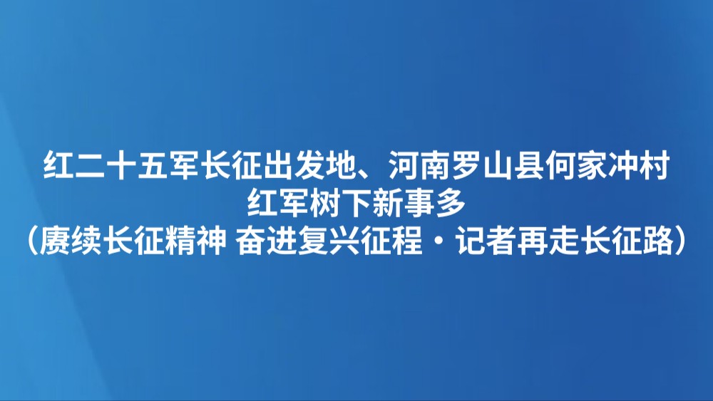 红二十五军长征出发地、河南罗山县何家冲村——