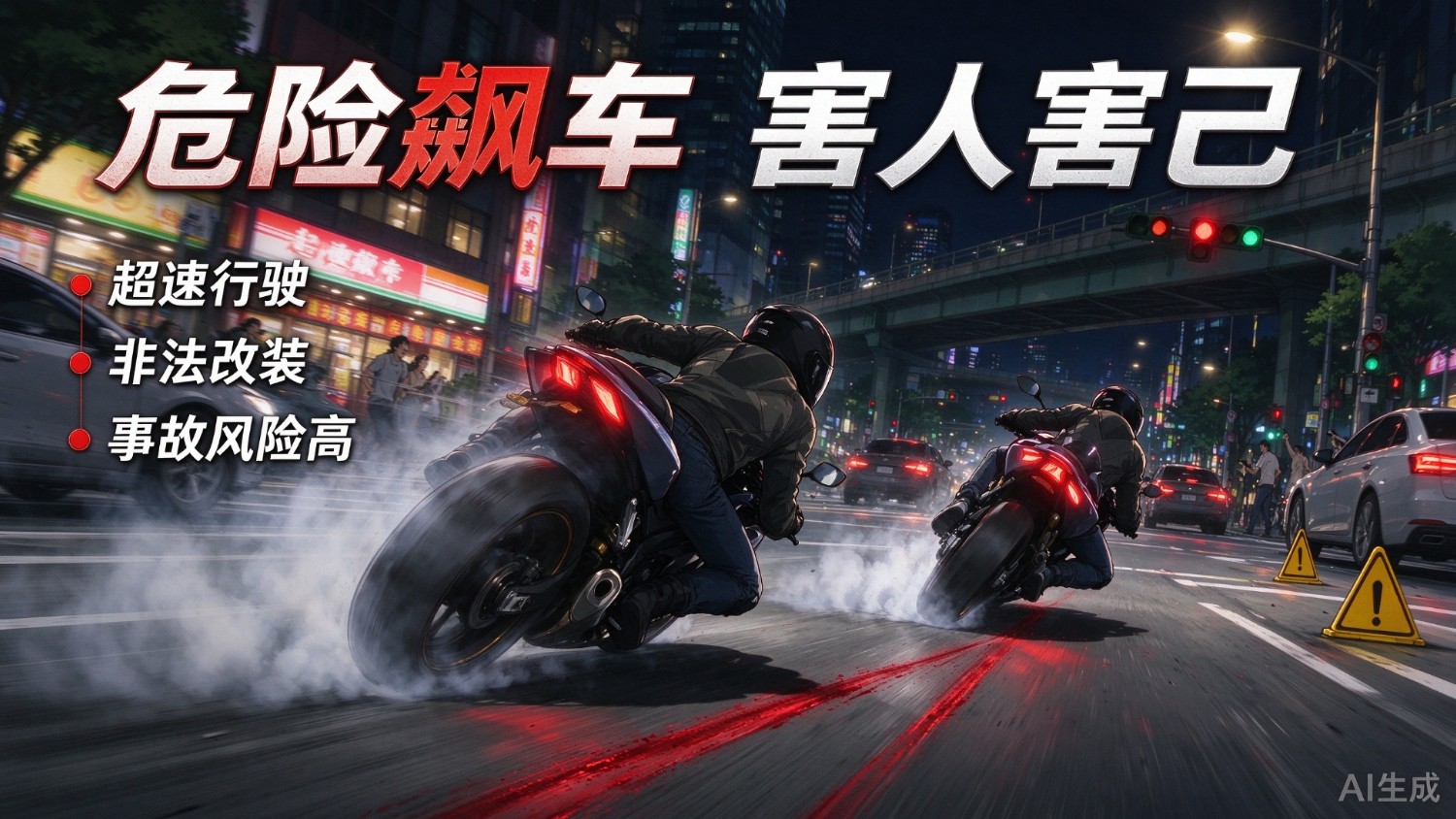交警详解“飙车炸街”法律后果