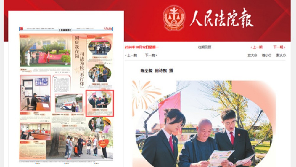 《人民法院报》报道桦南县法院：国庆我在岗 司法为民『不打烊』