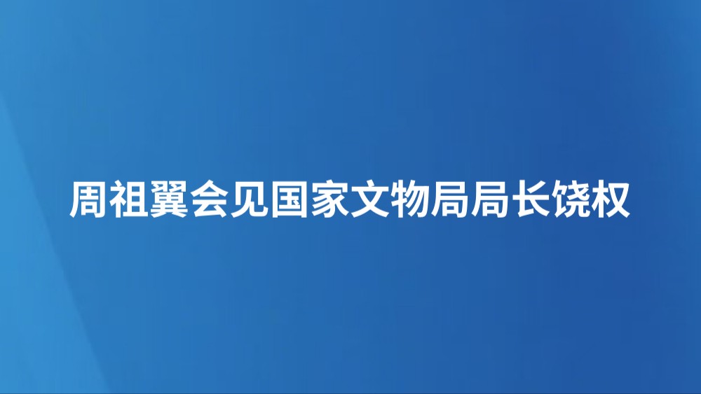 周祖翼会见国家文物局局长饶权