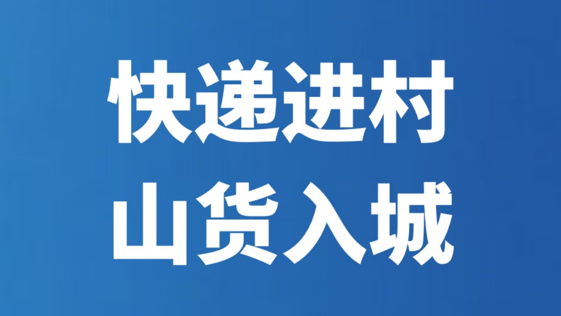 快递进村 山货入城