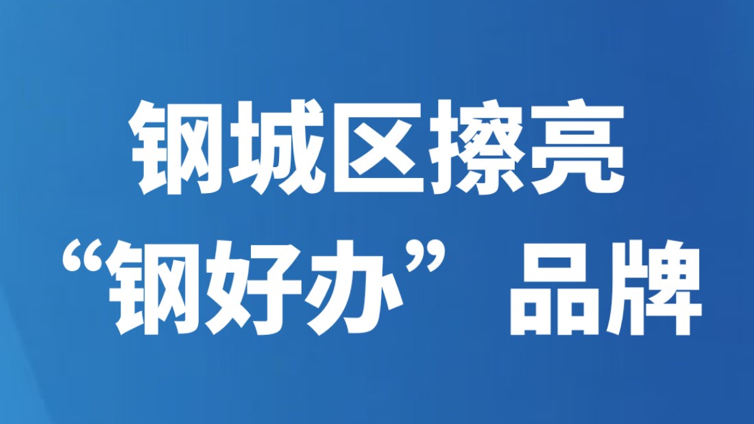钢城区擦亮“钢好办”品牌