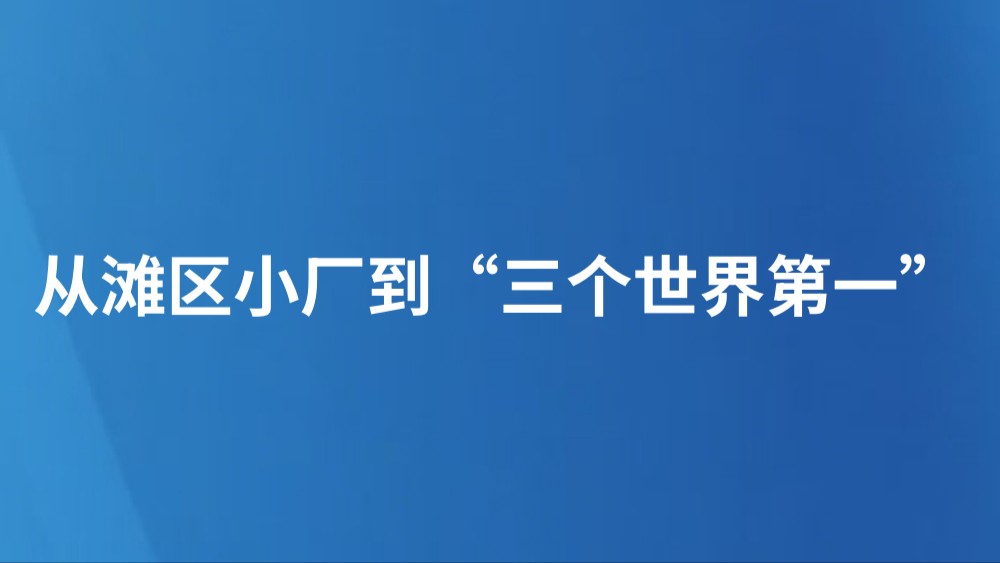 从滩区小厂到“三个世界第一”