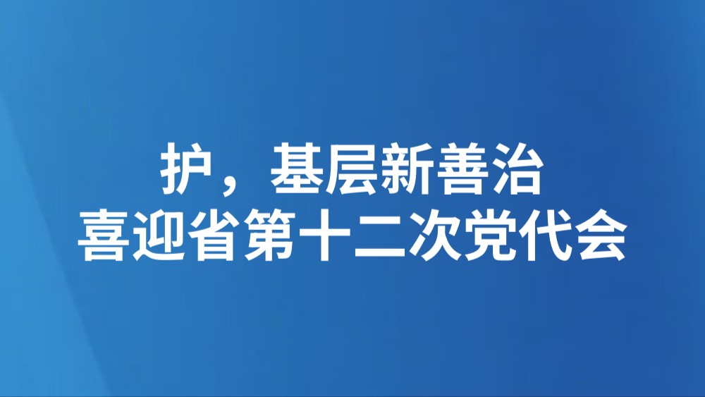 护，基层新善治（喜迎省第十二次党代会）