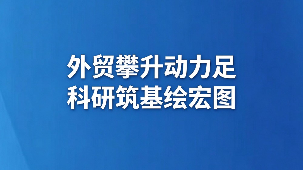 外贸攀升动力足 科研筑基绘宏图