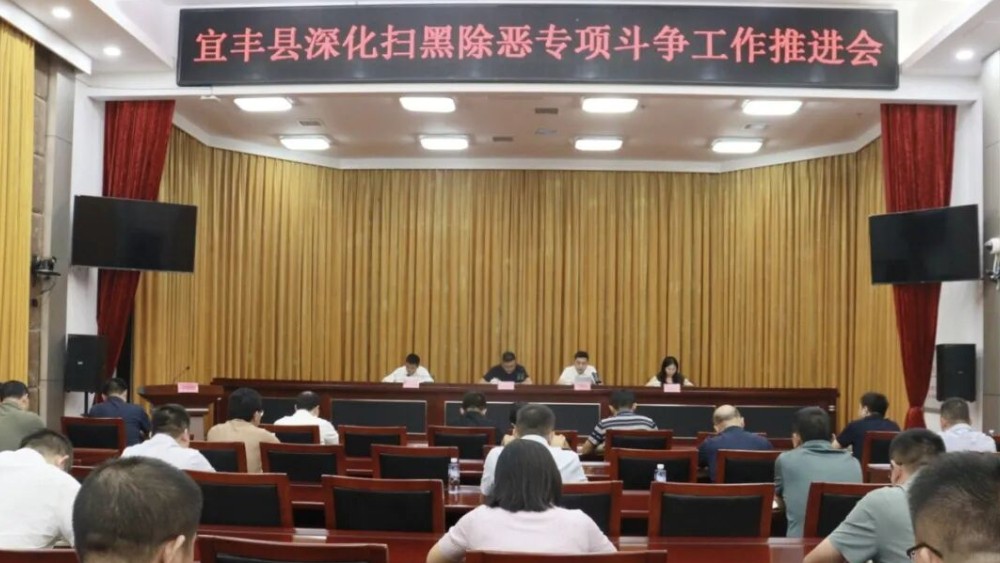 宜春市宜丰县召开深化扫黑除恶专项斗争工作推进会