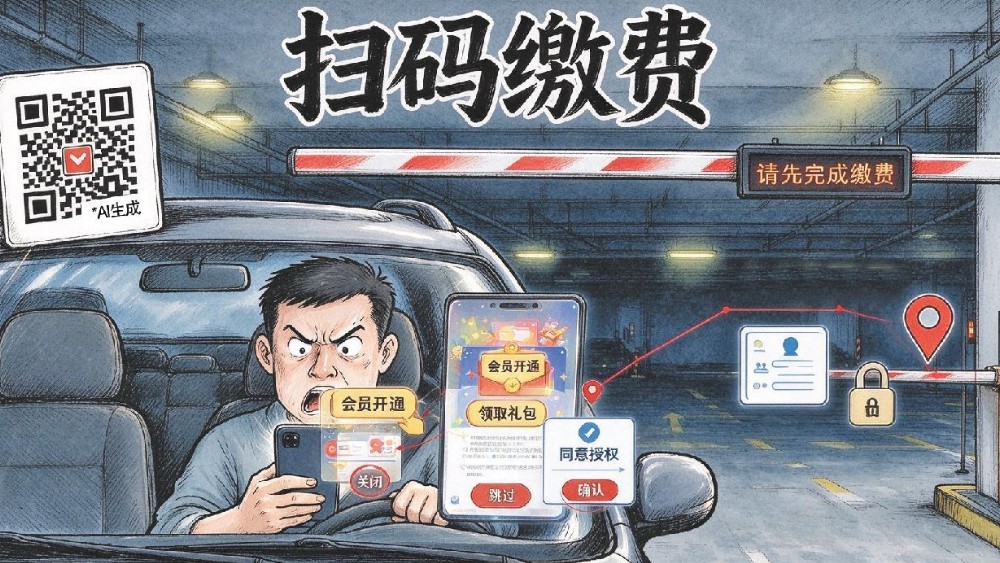 缴个停车费，先闯广告关