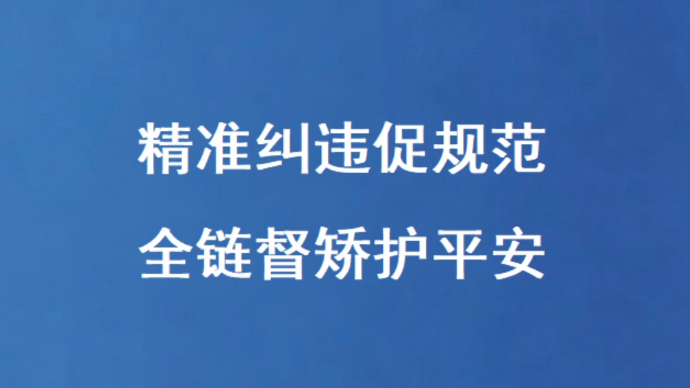精准纠违促规范 全链督矫护平安