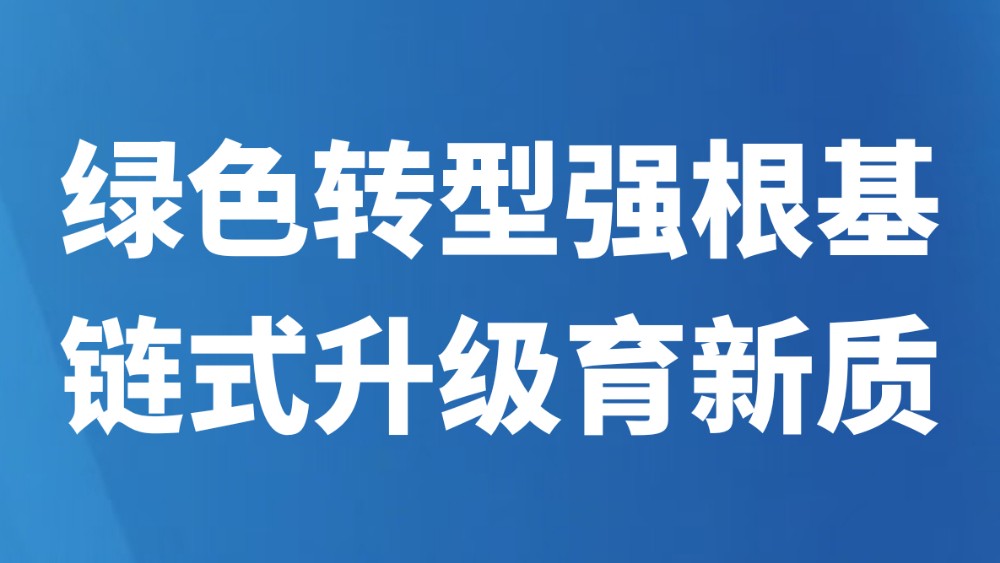 绿色转型强根基 链式升级育新质