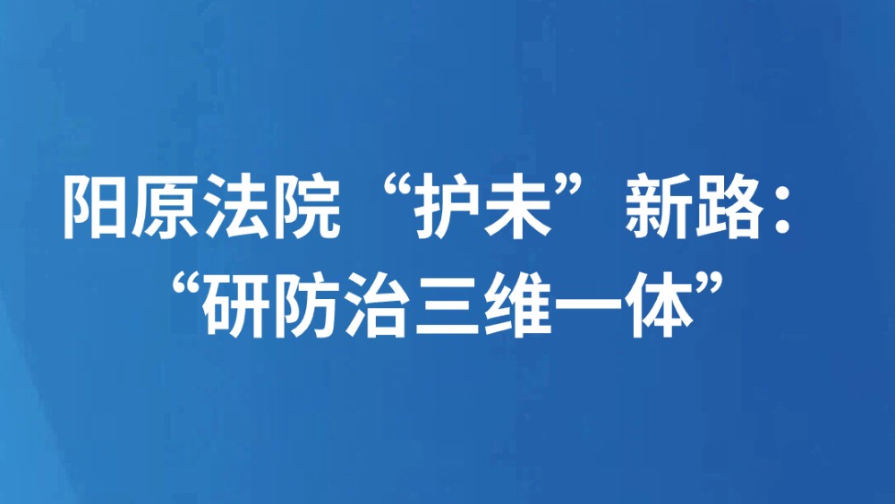 阳原法院“护未”新路：“研防治三维一体”