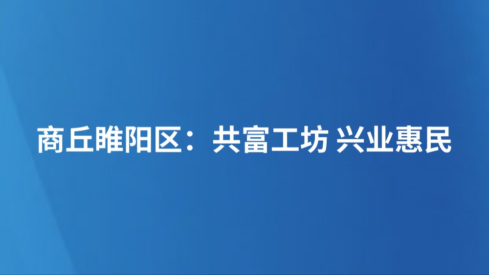 商丘睢阳区：共富工坊 兴业惠民