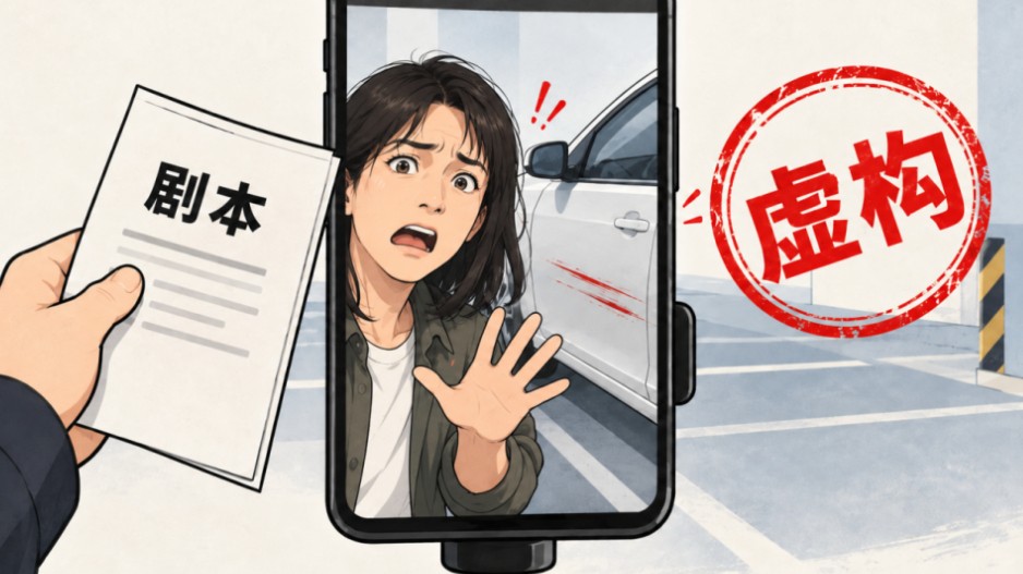 为给自媒体账号引流 女子编造“停车场遇险记”被行拘