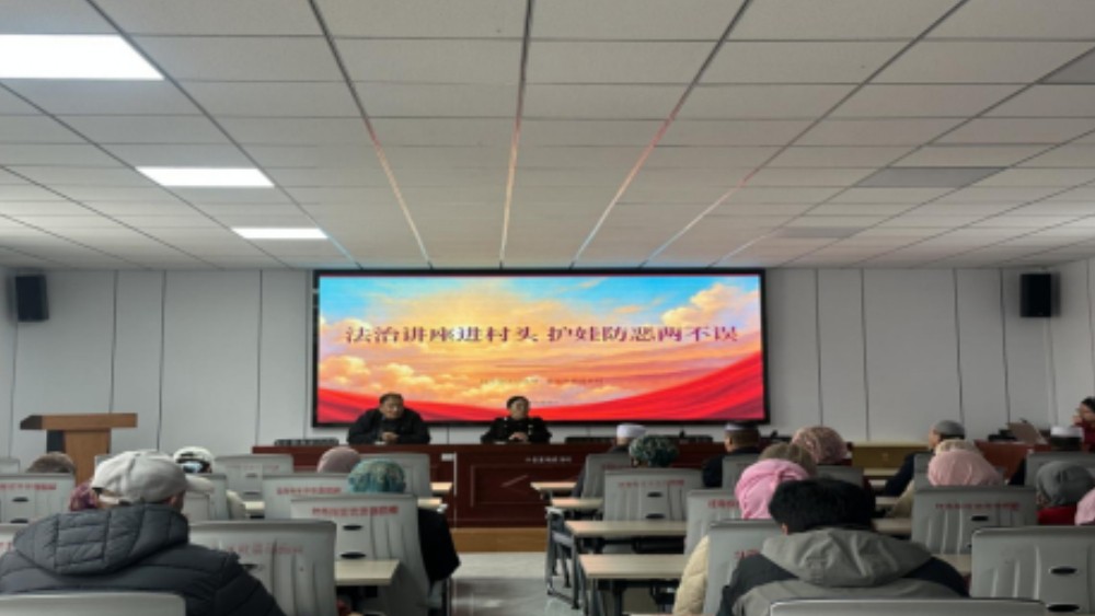 吴忠市红寺堡区司法局红寺堡司法所：法治讲座进村头 护苗防恶两不误