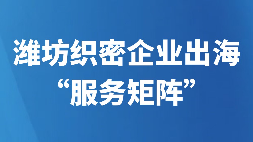潍坊织密企业出海“服务矩阵”