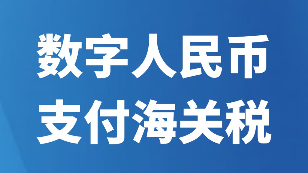 数字人民币支付海关税