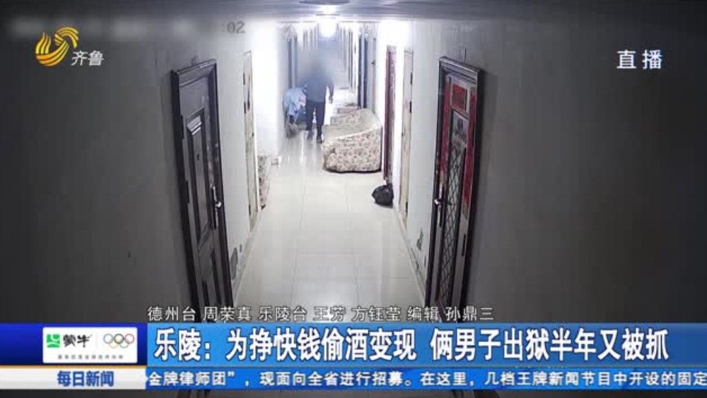 乐陵：为挣快钱偷酒变现 俩男子出狱半年又被抓