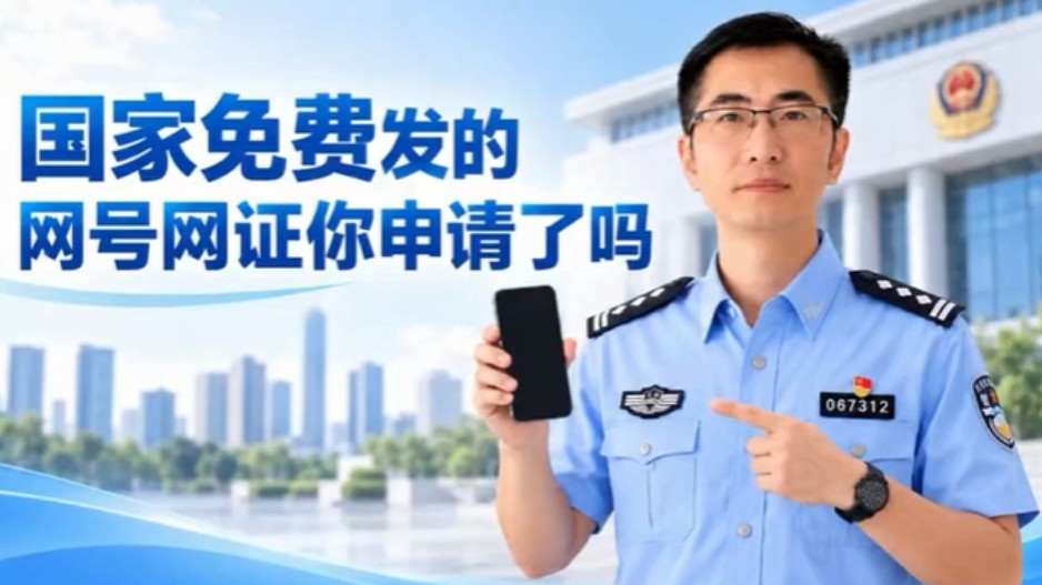 国家免费发的网号网证你申请了吗?