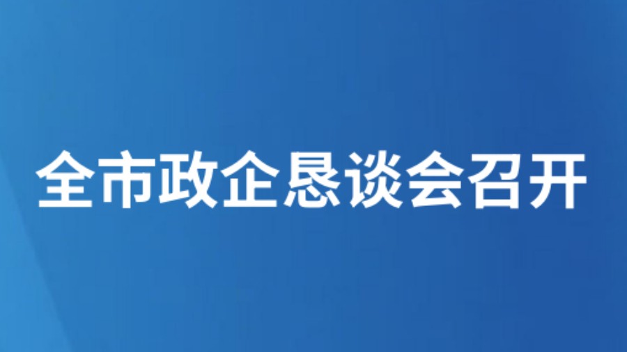全市政企恳谈会召开