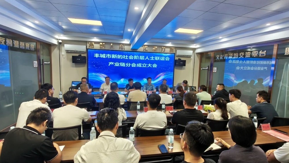 宜春丰城市召开新联会产业链分会成立大会