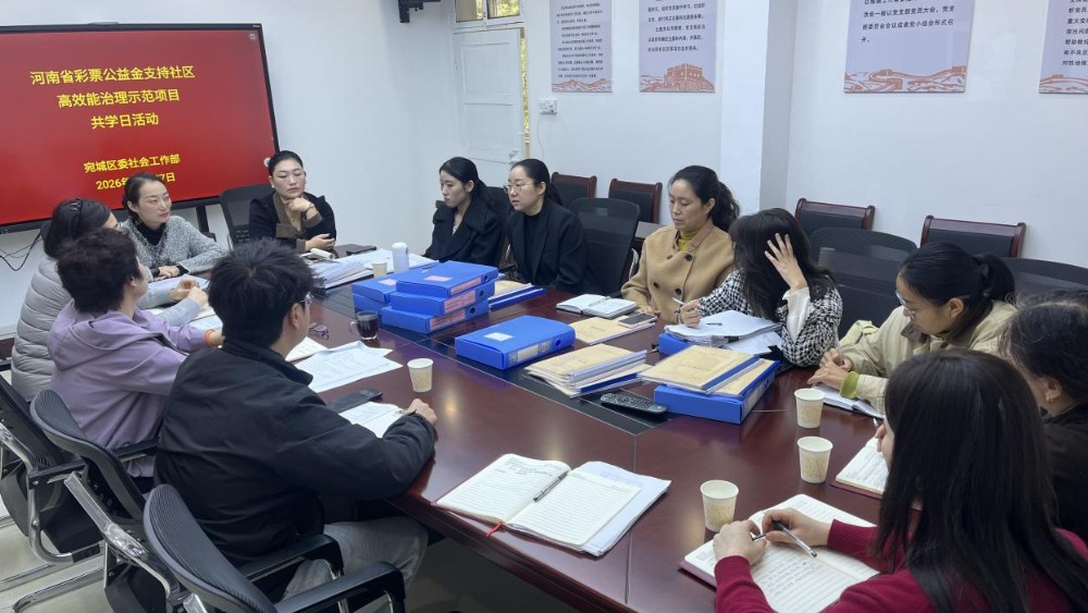河南省南阳市宛城区举办河南省彩票公益金支持社区高效能治理示范项目共学日活动