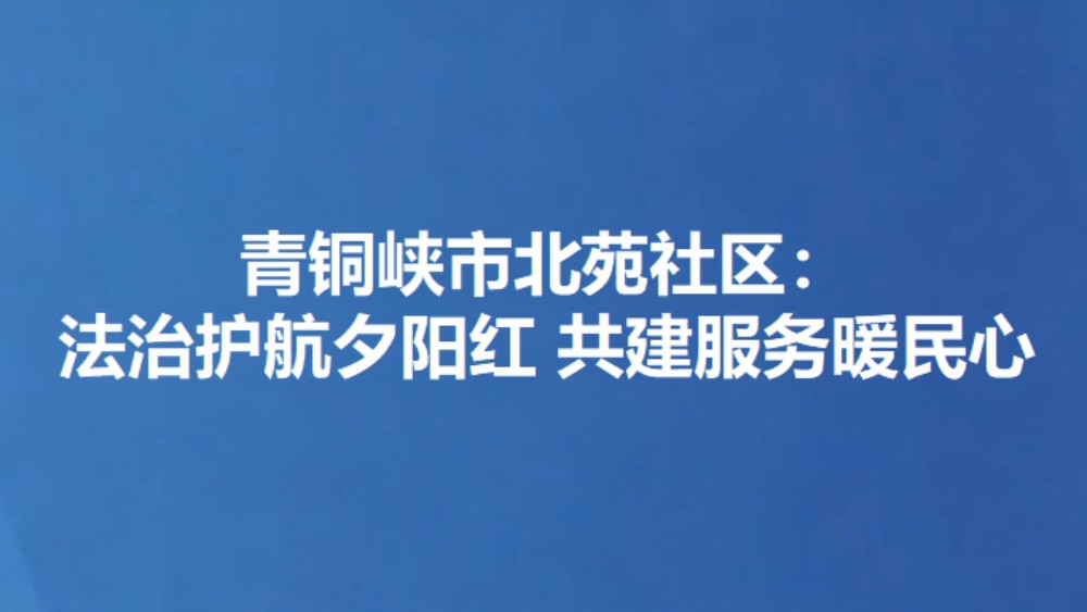 青铜峡市北苑社区：法治护航夕阳红 共建服务暖民心