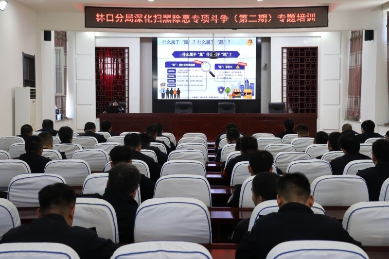 黑龙江省林区公安局林口分局组织开展深化扫黑除恶专项斗争（第二期）专题培训
