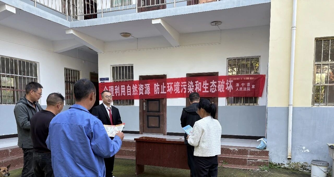 法护青绿，河南洛宁法院大原法庭开展生态环境法典普法活动
