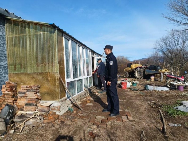 黑龙江省林区公安局清河分局小古洞派出所开展辖区林蛙养殖点位安全隐患排查专项检查工作